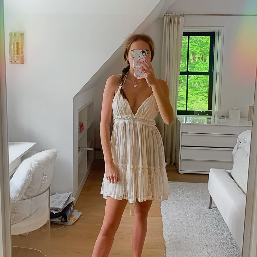 Women’s summer halter mini dress